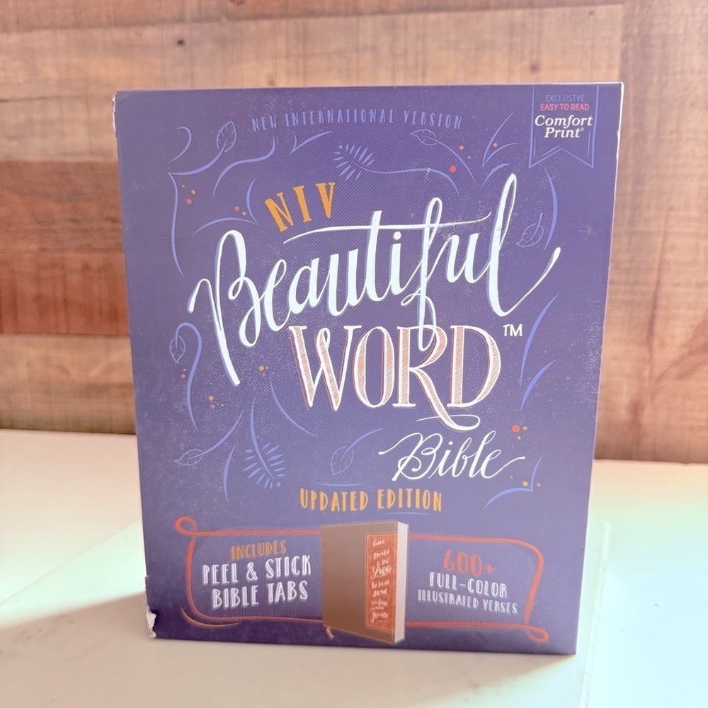 NIB NIV, Beautiful Word Bible, Updated Edition, Tabs, Red Letter, Comfort Print - Picture 2 of 8